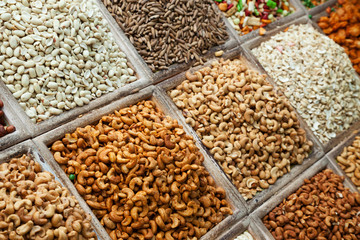 oriental spices and snacks