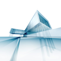 Fototapeta premium Concept architecture drafting