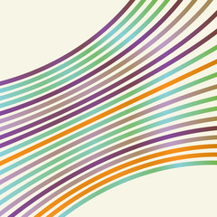 Abstract background with curvy multicolored stripes