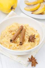 Spiced quince puree with anise and cinnamon vertical