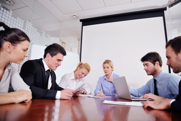 business people in a meeting at office