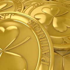 Saint Patrick's Day 3d coins