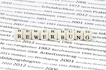 Fototapeta premium Bewerbung