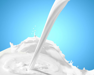 Image of milk splashes