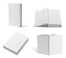 book notebook textbook white blank paper template