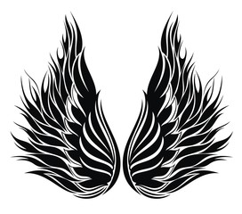 Wings.Tattoo design