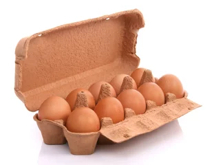Tuinposter Eggs in a box © bluebat