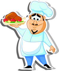 Мультипликационный персонаж шеф-повара