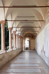 Verona - and atrium of San Bernardino church