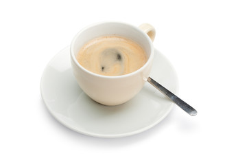 Coffee Cup with Spoon