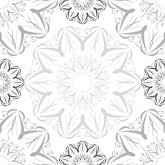 Vintage Radial Seamless Pattern