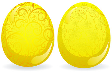 yellow easter eggs