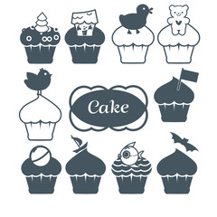 Ten cupcake set