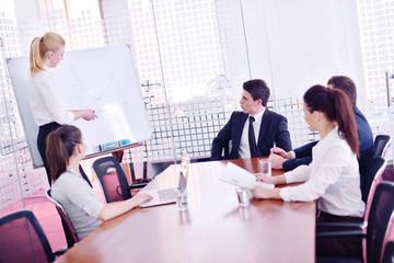 business people in a meeting at office