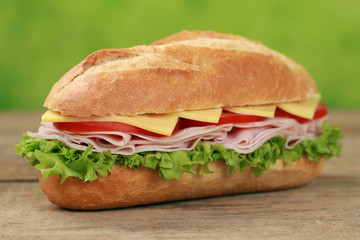 Sub Sandwich mit Schinken