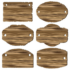 A set of wooden planks