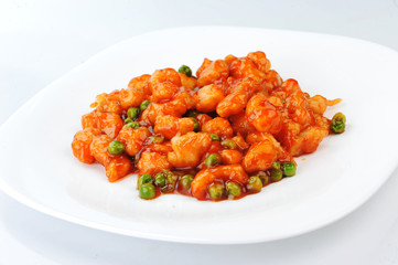 chicken with red sauce