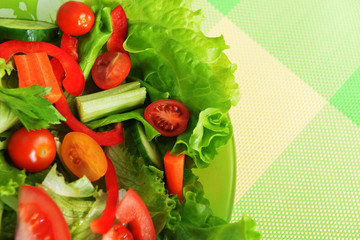 salad with vegetable