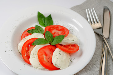 Italian caprese salad