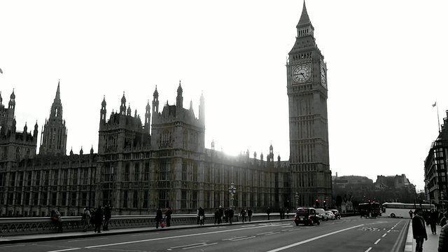 London Big Ben rot/schwarz