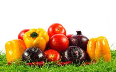 Healthy Eating. Seasonal organic raw vegetables.