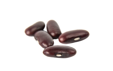 A small handful of red beans - Kidney