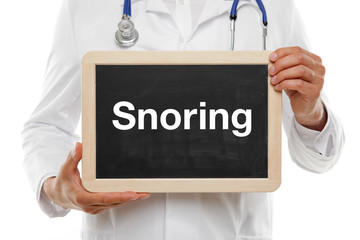 Doctor with Board Snoring
