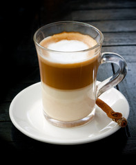 Cup from coffee with milk
