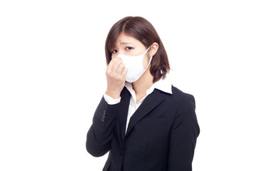 体調不良の女性