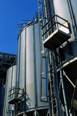 Naklejka premium Grain Elevators
