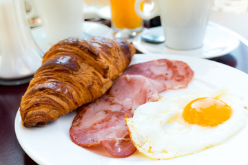 coffee and croissants