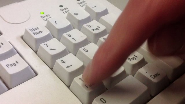 Battitura su tastiera numerica