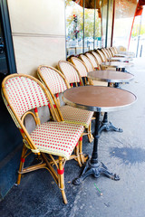 coffee terrace with tables