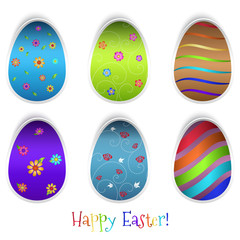 Set of Easter eggs