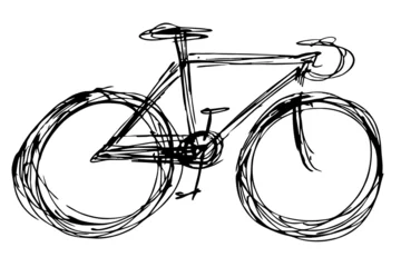 Foto op Plexiglas Fietsen fietsen teken...