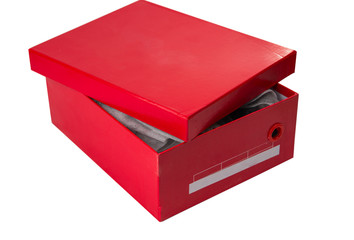 red box isolated