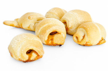 Breads rolls. Sausage bread.