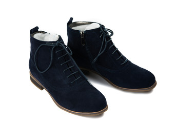 suede shoes isolated
