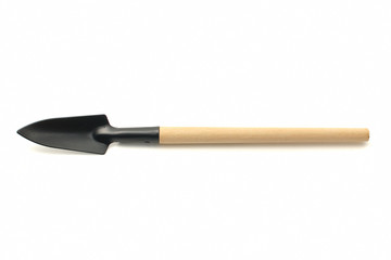 wooden garden shovel