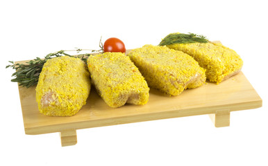 Frozen chicken cutlets