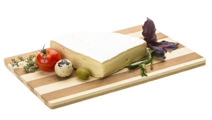 Wedge of Gourmet Brie Cheese