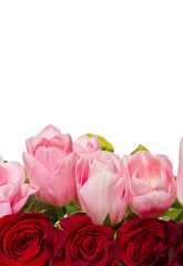 Obraz premium bouquet of roses and tulips