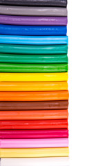 Rainbow colors plasticine bars, modeling clay