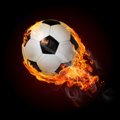 Naklejka premium Burning objects and objects on fire background
