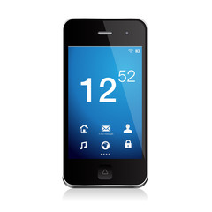 Mobile phone with icons, smartphone original design