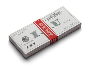 Fototapeta premium IOU Debt