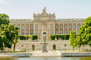 Obraz premium Parliament House, Stockholm