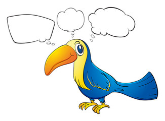 Obraz premium An animal with a long beak thinking