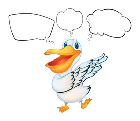 An aquatic animal with empty callouts