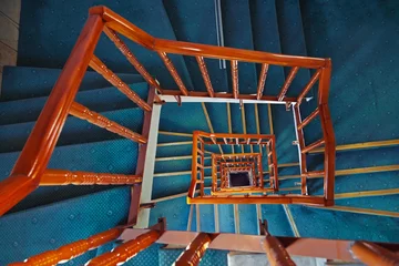 Foto op Plexiglas Spiral staircase © Nikolai Sorokin
